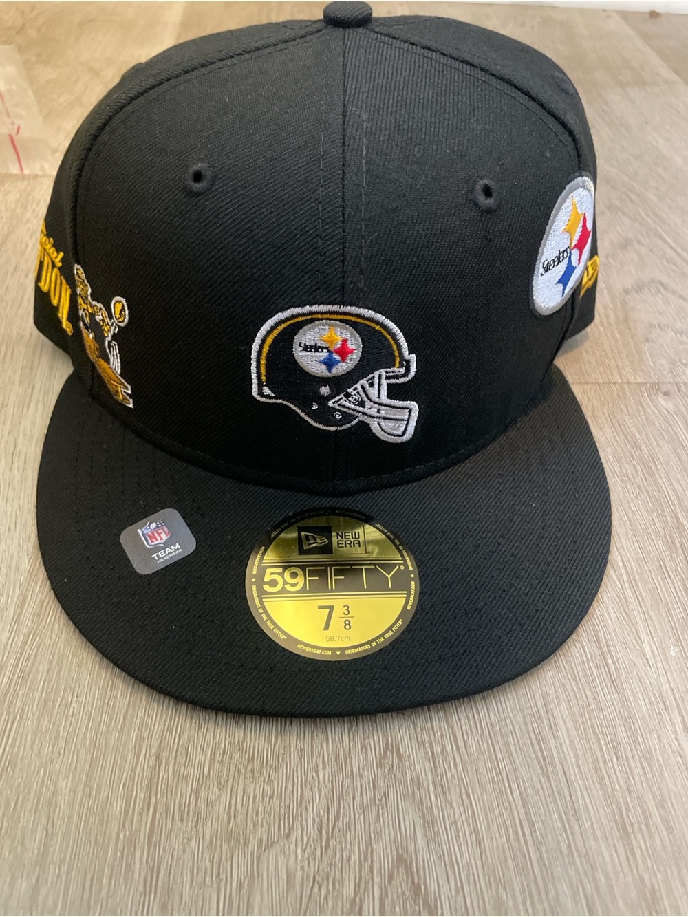 New Era Just Don Black Pittsburgh Steelers Embroidered Logo 59FIFTY Fitted Cap